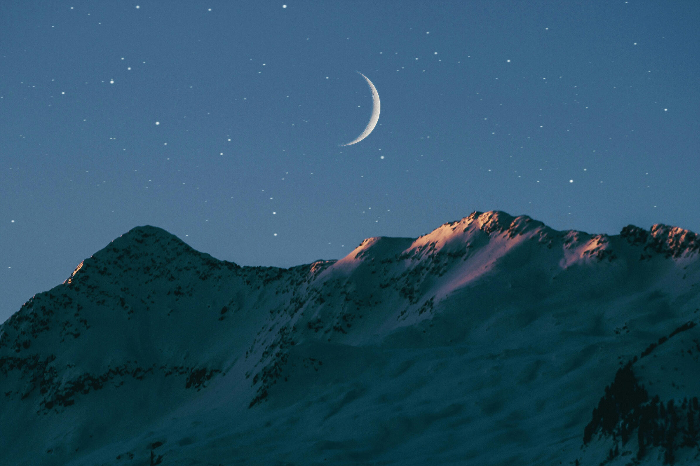 Moon and Mountain Moon and Mountain